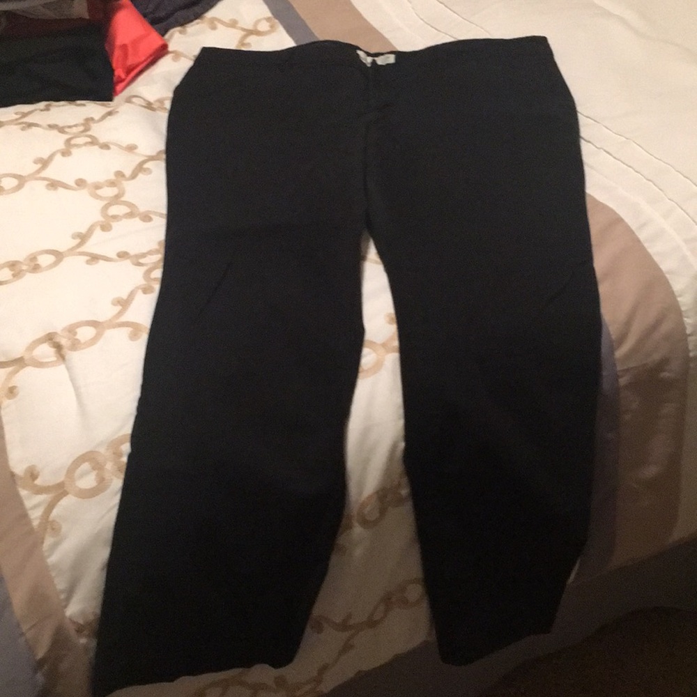 Black bootcut dress pants